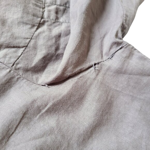 XCVI Blouse Womens S Bohemian Top Gray Peasant Boho Hippie Tunic Embroidered - Picture 9 of 12